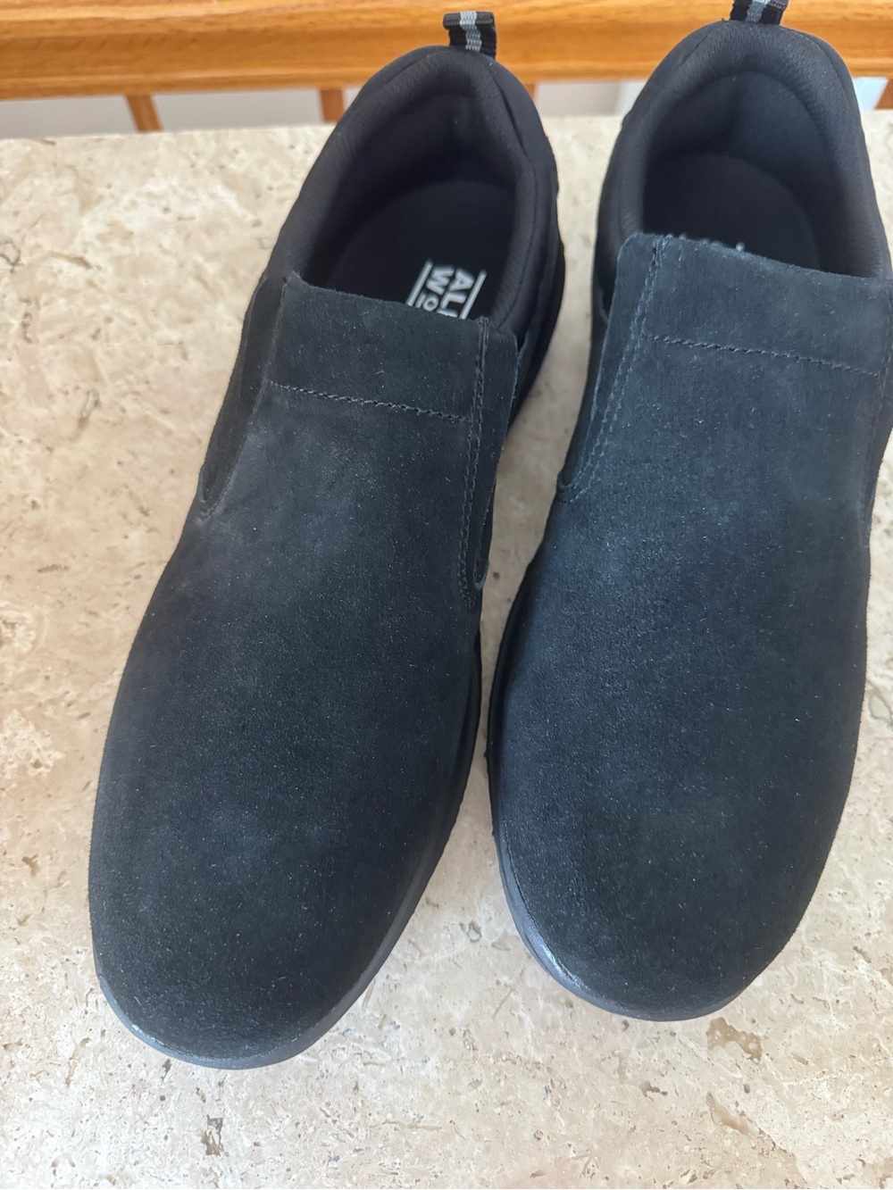 Black Suede Slip-On Loafers for Men Brand New Size 11M